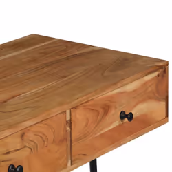 vidaXL Solid Acacia Wood Wall Desk Computer Writing Study Table Display Unit