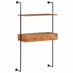 vidaXL Solid Acacia Wood Wall Desk Computer Writing Study Table Display Unit - Additional view 8