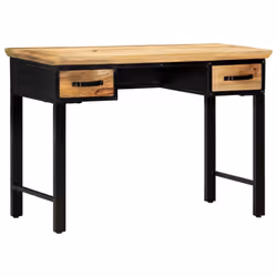 vidaXL Solid Mango Wood Writing Table Wooden Desk Study Computer Office Desk