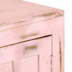 vidaXL Solid Mango Wood Sideboard 2 Doors Side Cabinet Highboard Cupboard - light pink - Additional view 4