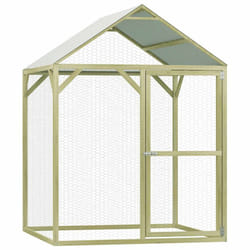 vidaXL Chicken Cage Outdoor Chicken Run Cage Chicken Coop Hen House Steel
