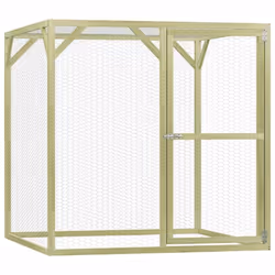 vidaXL Chicken Cage Outdoor Chicken Run Cage Chicken Coop Hen House Steel