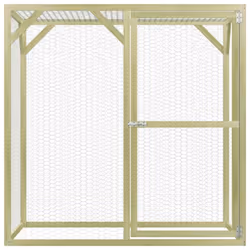 vidaXL Chicken Cage Outdoor Chicken Run Cage Chicken Coop Hen House Steel
