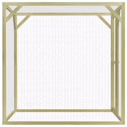 vidaXL Chicken Cage Outdoor Chicken Run Cage Chicken Coop Hen House Steel