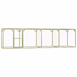 vidaXL Chicken Cage Outdoor Chicken Run Cage Chicken Coop Hen House Steel