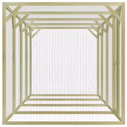 vidaXL Chicken Cage Outdoor Chicken Run Cage Chicken Coop Hen House Steel