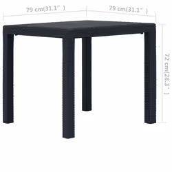 VidaXL 45602 outdoor table Anthracite - Additional view 5