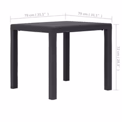 VidaXL 45603 outdoor table Brown - Additional view 5