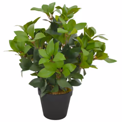 vidaXL Artificial Plant Laurel Tree with Pot Green 40cm Realistic Greenery