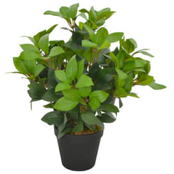 vidaXL Artificial Plant Laurel Tree with Pot Green 40cm Realistic Greenery