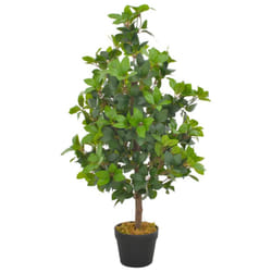 vidaXL Artificial Plant Laurel Tree with Pot Green 90cm Realistic Greenery