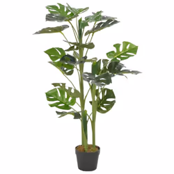 vidaXL Artificial Plant Monstera with Pot Green 100cm Realistic Fake Greenery