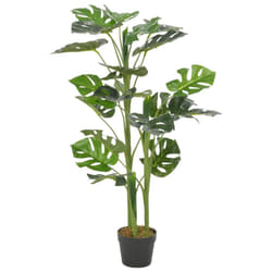 vidaXL Artificial Plant Monstera with Pot Green 100cm Realistic Fake Greenery
