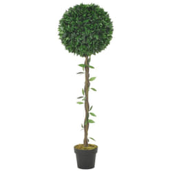 vidaXL Artificial Plant Bay Tree with Pot Green 130cm Realistic Fake Greenery