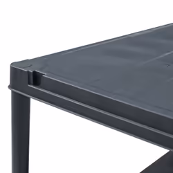 vidaXL 1/2/5x Storage Shelf Rack Black Plastic Display Organiser Multi Sizes - 60 x 30 x 180 cm/ 1 piece - Additional view 4