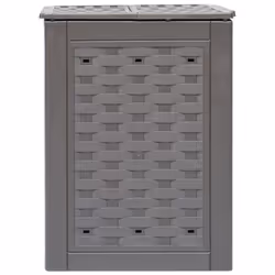 vidaXL Garden Composter Brown 300 L Plastic Rattan Fertiliser Container Bin