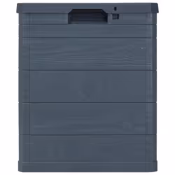 vidaXL Garden Storage Box 90L Anthracite Outdoor Utility Chest Organiser Unit - Additional view 4