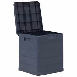 vidaXL Garden Storage Box 90L Anthracite Outdoor Utility Chest Organiser Unit - Additional view 5