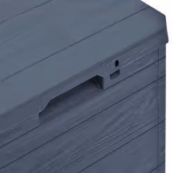 vidaXL Garden Storage Box 90L Anthracite Outdoor Utility Chest Organiser Unit - Additional view 6