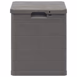 vidaXL Garden Storage Box 90L Brown Garden Tool Organiser Cabinet Unit Shed