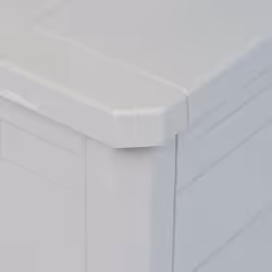 vidaXL Garden Storage Box 280L Light Grey Outdoor Cabinet Chest Organiser Unit