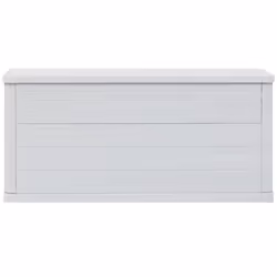 vidaXL Garden Storage Box 280L Light Grey Outdoor Cabinet Chest Organiser Unit - Additional view 7