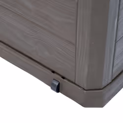 vidaXL Garden Storage Box 280L Brown Outdoor Cabinet Chest Organiser Unit - Additional view 8