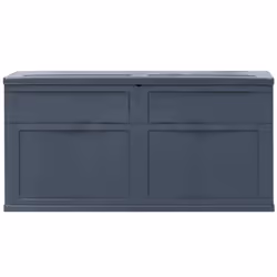 vidaXL Garden Storage Box 320L Black Outdoor Cabinet Chest Organiser Unit - Additional view 7