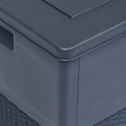 vidaXL Garden Storage Box 320L Anthracite Outdoor Cabinet Chest Organiser Unit