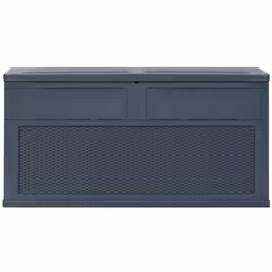 vidaXL Garden Storage Box 320L Anthracite Outdoor Cabinet Chest Organiser Unit - Additional view 7