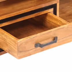vidaXL Solid Wood Acacia Coffee Table 100x45x33 cm Wooden Couch Side Table - Additional view 6