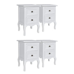 VidaXL 276039 nightstand/bedside table White
