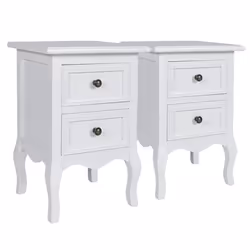VidaXL 276039 nightstand/bedside table White