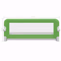 vidaXL 2x Toddler Safety Bed Rail Green 102x42cm Cotbed Protective Gate Guard - Additional view 3