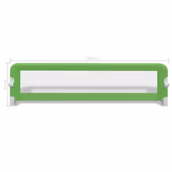 vidaXL 2x Toddler Safety Bed Rail Green 150x42cm Cotbed Protective Gate Guard - Additional view 6