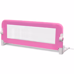 vidaXL 2x Toddler Safety Bed Rail Pink 102x42cm Cotbed Protective Gate Guard - Additional view 2