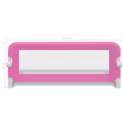 vidaXL 2x Toddler Safety Bed Rail Pink 102x42cm Cotbed Protective Gate Guard - Additional view 3