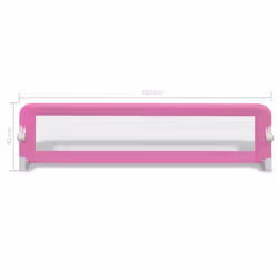 vidaXL 2x Toddler Safety Bed Rail Pink 150x42cm Cotbed Protective Gate Guard - Additional view 3