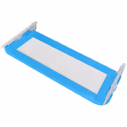 vidaXL 2x Toddler Safety Bed Rail Blue 102x42cm Cotbed Protective Gate Guard - Additional view 4