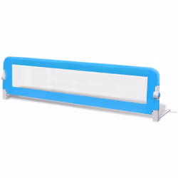 vidaXL 2x Toddler Safety Bed Rail Blue 150x42cm Cotbed Protective Gate Guard - Additional view 2