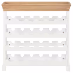 vidaXL Wine Cabinet White MDF Home Drink Bottle Holder Wine Storage Organiser