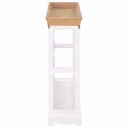 vidaXL Wine Cabinet White MDF Home Drink Bottle Holder Wine Storage Organiser - Additional view 4