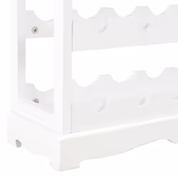 vidaXL Wine Cabinet White MDF Home Drink Bottle Holder Wine Storage Organiser - Additional view 6