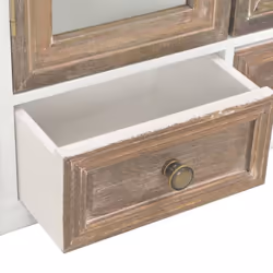 vidaXL Wall Cabinet White Engineered Wood French Style Cabinets Organiser - Additional view 4