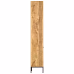 vidaXL Solid Mango Wood Bookshelf 40x30x175cm Bookcase Display Shelving Unit