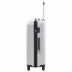 vidaXL 3 Piece Hardcase Trolley Set Bright Silver ABS Travel Luggage Suitcase