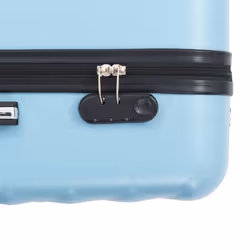 vidaXL 3 Piece Hardcase Trolley Set Blue ABS Travel Luggage Bag Suitcase Box - Additional view 6