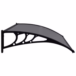 vidaXL 120cm Door Canopy Awning | Rain Shelter Roof - Additional view 2