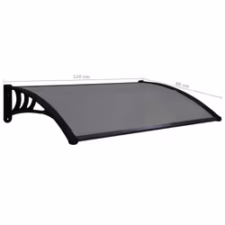 vidaXL 120cm Door Canopy Awning | Rain Shelter Roof - Additional view 6