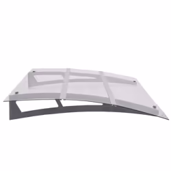 vidaXL Door Canopy 120cm Polycarbonate Porch Awning Rain Shelter Roof Cover